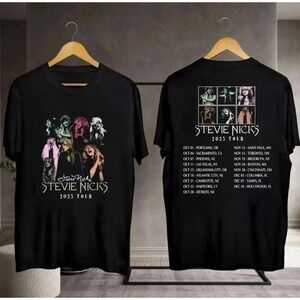Stevie Nicks Live Concert Music Tour Dates  Double Sided T-Shirt 2 Sided